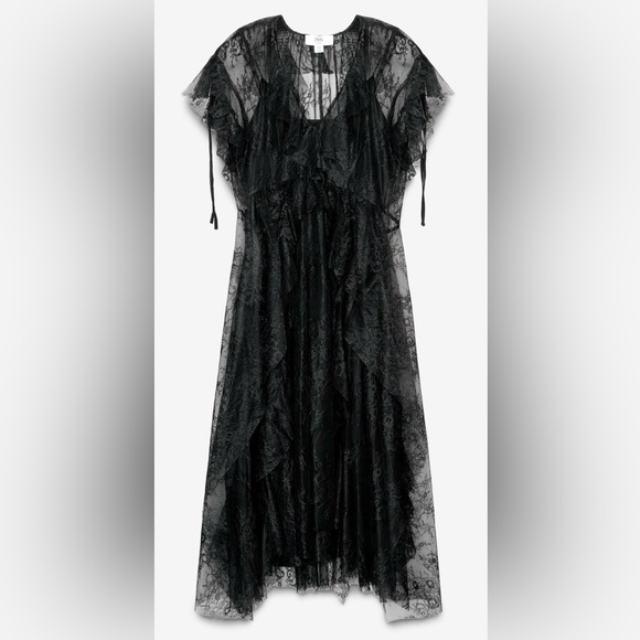 ZARA STUDIO LIMITED EDITION LACE MIDI DRESS - Picture 9 of 15